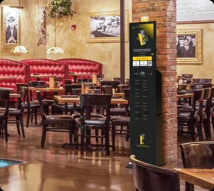 Station dans un restaurant